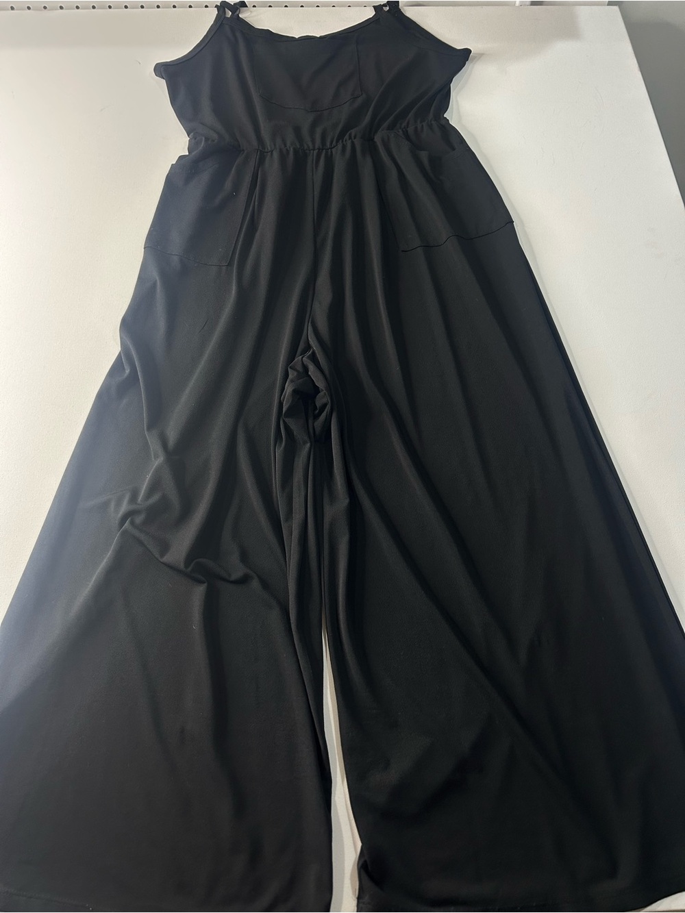 LuLaRoe Large Black Wide-Leg Jumpsuit with Pockets